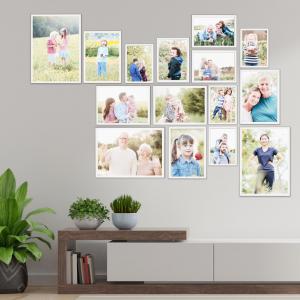 SET Cornici in legno da parete OPTICAL colorazione BIANCA con vetro Portafoto, stampe, poster, documenti - Set 5pz 10x15 cm del brand Lupia, categoria: Arredo e decorazioni > Cornici e Portafoto > Cornici portafoto da parete.