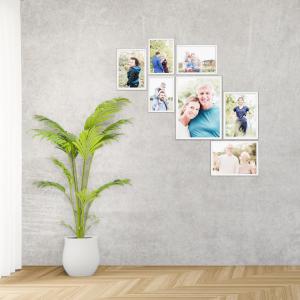 SET Cornici in legno da parete OPTICAL colorazione BIANCA con vetro Portafoto, stampe, poster, documenti - Set 5pz 10x15 cm del brand Lupia, categoria: Arredo e decorazioni > Cornici e Portafoto > Cornici portafoto da parete.