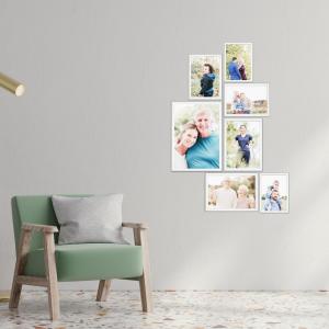 SET Cornici in legno da parete OPTICAL colorazione BIANCA con vetro Portafoto, stampe, poster, documenti - Set 5pz 10x15 cm del brand Lupia, categoria: Arredo e decorazioni > Cornici e Portafoto > Cornici portafoto da parete.