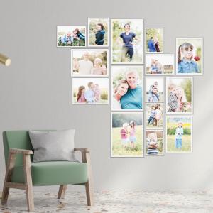 SET Cornici in legno da parete OPTICAL colorazione BIANCA con vetro Portafoto, stampe, poster, documenti - Set 5pz 10x15 cm del brand Lupia, categoria: Arredo e decorazioni > Cornici e Portafoto > Cornici portafoto da parete.