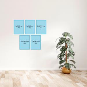 SET Cornici in legno da parete OPTICAL colorazione BIANCA con vetro Portafoto, stampe, poster, documenti - Set 5pz 10x15 cm del brand Lupia, categoria: Arredo e decorazioni > Cornici e Portafoto > Cornici portafoto da parete.