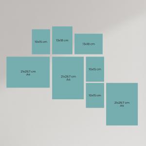 SET Cornici in legno da parete OPTICAL colorazione BIANCA con vetro Portafoto, stampe, poster, documenti - Set 5pz 10x15 cm del brand Lupia, categoria: Arredo e decorazioni > Cornici e Portafoto > Cornici portafoto da parete.