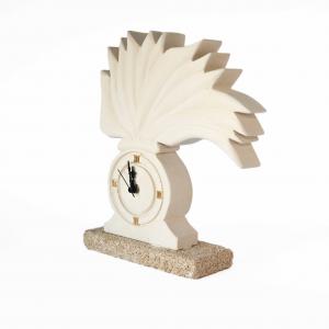 Orologio Arma dei Carabinieri Crest scultura decorazione bomboniera in Pietra Leccese salentina misure 28 x 22 cm del brand Maestro d'arte De Iaco Alfredo, categoria: Artigianato salentino > Pietra leccese e carparo > Lampade e Orologi.