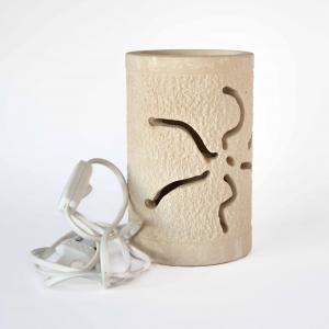 Lampada da terra o tavolo TUBO MARTELLATA Piccola scultura in pietra salentina misure 18 x 11 cm del brand Maestro d'arte De Iaco Alfredo, categoria: Artigianato salentino > Pietra leccese e carparo > Lampade e Orologi.