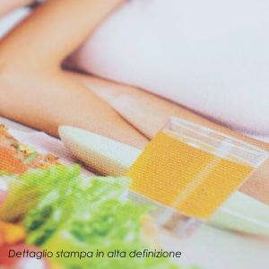 Quadro moderno grande su tela WALL 160x160 cm DONNE BLUE SILENCE, set 4 pz tele 80x80 cm per soggiorno camera da letto del brand Lupia, categoria: Arredo e decorazioni > Quadri e Tele > Grandi Quadri.