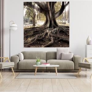 Quadro moderno grande su tela WALL 160x160 cm PAESAGGI BAOBAB, set 4 pz tele 80x80 cm per soggiorno camera da letto del brand Lupia, categoria: Arredo e decorazioni > Quadri e Tele > Grandi Quadri.