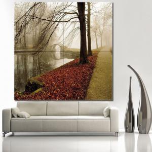 Quadro moderno grande su tela WALL 160x160 cm PAESAGGI RIVER BRIDGE, set 4 pz tele 80x80 cm per soggiorno camera da letto del brand Lupia, categoria: Arredo e decorazioni > Quadri e Tele > Grandi Quadri.
