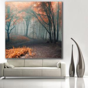 Quadro moderno grande su tela WALL 2x2 m PAESAGGI FOGLIE MORTE, set 4 pz tele 1x1 m per soggiorno camera da letto del brand Lupia, categoria: Arredo e decorazioni > Quadri e Tele > Grandi Quadri.