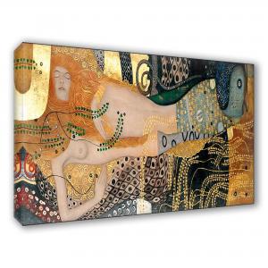 Quadro su tela il meglio dell arte 62X115 cm L ABBRACCIO Bisce d'acqua  del brand Lupia, categoria: Arredo e decorazioni > Quadri e Tele > Riproduzioni quadri famosi.