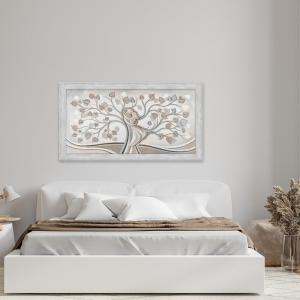 Quadro moderno soggiorno camera da letto amore e famiglia con cornice BOSTON Grey 60x110 cm ALBERO ABBRACCIO MIX stampa su pannello in legno del brand Lupia, categoria: Arredo e decorazioni > Quadri e Tele > Quadri con cornice.