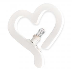 Lampada da tavolo o parete in legno CUORE degli innamorati 21x21 cm LUMINARIA d'arredo pugliese  - Lampadina Bianco Caldo del brand Lupia, categoria: Artigianato salentino > Luminarie Salentine > Luminaria.