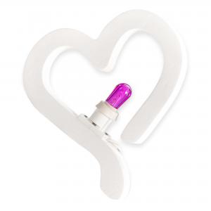 Lampada da tavolo o parete in legno CUORE degli innamorati 21x21 cm LUMINARIA d'arredo pugliese  - Lampadina Bianco Caldo del brand Lupia, categoria: Artigianato salentino > Luminarie Salentine > Luminaria.