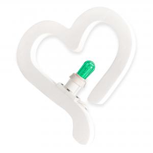 Lampada da tavolo o parete in legno CUORE degli innamorati 21x21 cm LUMINARIA d'arredo pugliese  - Lampadina Bianco Caldo del brand Lupia, categoria: Artigianato salentino > Luminarie Salentine > Luminaria.