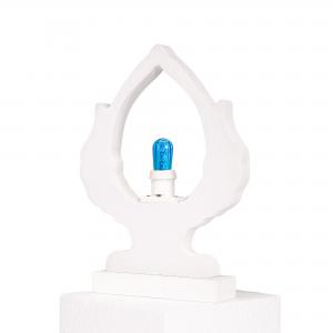 Lampada da tavolo in legno PUMO SALENTINO 21x21 cm LUMINARIA d'arredo pugliese - Lampadina Bianco Caldo del brand Lupia, categoria: Artigianato salentino > Luminarie Salentine > Luminaria.