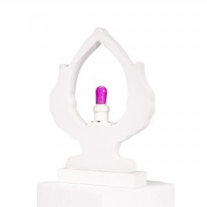 Lampada da tavolo in legno PUMO SALENTINO 21x21 cm LUMINARIA d'arredo pugliese - Lampadina Bianco Caldo del brand Lupia, categoria: Artigianato salentino > Luminarie Salentine > Luminaria.