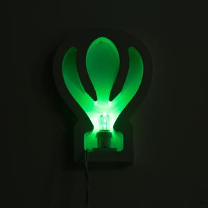 Lampada da tavolo o parete in legno MONGOLFIERA 15,5x2xH23 cm LUMINARIA d'arredo pugliese  - Lampadina Fucsia del brand Lupia, categoria: Artigianato salentino > Luminarie Salentine > Luminaria.