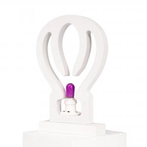 Lampada da tavolo o parete in legno MONGOLFIERA 15,5x2xH23 cm LUMINARIA d'arredo pugliese  - Lampadina Fucsia del brand Lupia, categoria: Artigianato salentino > Luminarie Salentine > Luminaria.
