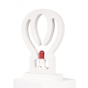 Lampada da tavolo o parete in legno MONGOLFIERA 15,5x2xH23 cm LUMINARIA d'arredo pugliese  - Lampadina Fucsia del brand Lupia, categoria: Artigianato salentino > Luminarie Salentine > Luminaria.