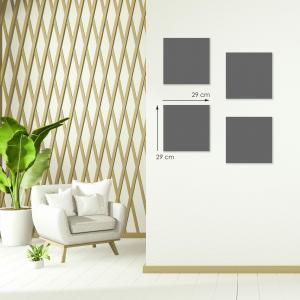 Set 4 QUADRI su CERAMICA cornice Shabby MODERN White VAN GOGH - 18x18 cm del brand Lupia, categoria: Arredo e decorazioni > Quadri e Tele > Quadri su ceramica.