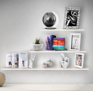 Mensola da muro in Legno SHABBY, scaffale da parete in MDF, montaggio a scomparsa per soggiorno, cucina, bagno, camera da letto - 38x19,5x1,6 cm del brand Lupia, categoria: Arredo e decorazioni > Decorazioni da parete > Mensole.