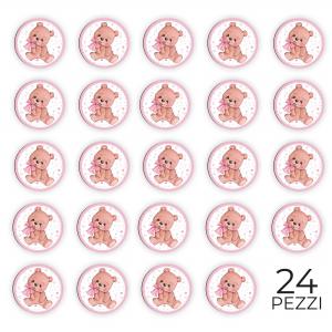 Calamita, MAGNETI in Legno Set da 24 PEZZI D.4,5 cm ORSACCHIOTTA, segnaposto ricordino regalo, bomboniera confettata, pensierino Battesimo o evento del brand Lupia, categoria: Idee regalo e bomboniere > Oggettistica > Magneti.