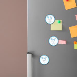 Calamita, MAGNETI in Legno Set da 24 PEZZI D.4,5 cm CONIGLIETTO, segnaposto ricordino regalo, bomboniera confettata, pensierino Battesimo o evento del brand Lupia, categoria: Idee regalo e bomboniere > Bomboniere > Bomboniere Segnaposto.