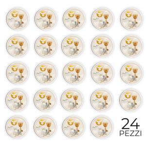 Calamita, MAGNETI in Legno Set da 24 PEZZI D.4,5 cm COMUNIONE, segnaposto ricordino regalo, bomboniera confettata, pensierino evento del brand Lupia, categoria: Idee regalo e bomboniere > Oggettistica > Magneti.