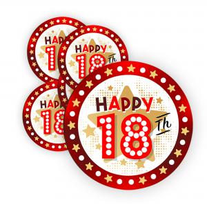 Calamita, MAGNETI in Legno Set da 24 PEZZI D.4,5 cm Compleanno 18 ANNI, segnaposto ricordino regalo, bomboniera confettata, pensierino anniversario del brand Lupia, categoria: Idee regalo e bomboniere > Oggettistica > Magneti.