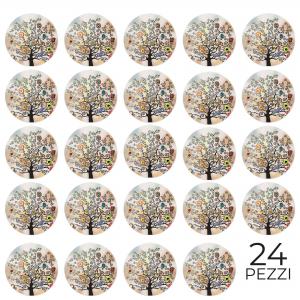 Calamita, MAGNETI in Legno Set da 24 PEZZI D.4,5 cm TREE K&K Albero della vita, segnaposto ricordino regalo, bomboniera confettata, pensierino anniversario del brand Lupia, categoria: Idee regalo e bomboniere > Bomboniere > Bomboniere Segnaposto.