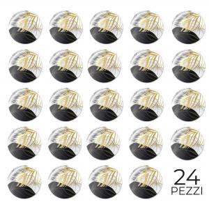 Calamita, MAGNETI in Legno Set da 24 PEZZI D.4,5 cm LEAVES SILVER, segnaposto ricordino regalo, bomboniera confettata, pensierino anniversario del brand Lupia, categoria: Idee regalo e bomboniere > Oggettistica > Magneti.