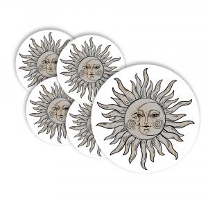 Calamita, MAGNETI in Legno Set da 24 PEZZI D.4,5 cm SOLE E LUNA, segnaposto ricordino regalo, bomboniera confettata, pensierino anniversario del brand Lupia, categoria: Idee regalo e bomboniere > Oggettistica > Magneti.