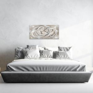 Quadro moderno MONDIE' poster su legno con lamina argento cm 31x66 SACRA FAMIGLIA 1 MIX capezzale, soggiorno, camera da letto del brand Lupia, categoria: Arredo e decorazioni > Quadri e Tele > Quadri su Legno.