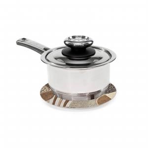 Sottopentola in Vetro temperato LEAVES TILES con stampa a colori diametro 21 cm del brand Lupia, categoria: Tavola e cucina > Accessori per la Tavola > Sottopentole, Sottopiatti e Sottobicchieri.