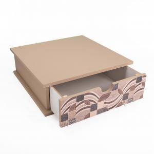 Contenitore Porta Capsule e Cialde caffÃ¨ Cassetto ORGANIZER Vintage LEAVES TILES 33x33 cm in legno del brand Lupia, categoria: Tavola e cucina > Portapane, Contenitori e Organizer > Organizer.