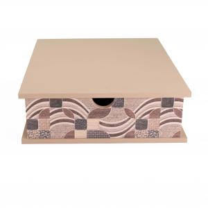 Contenitore Porta Capsule e Cialde caffÃ¨ Cassetto ORGANIZER Vintage LEAVES TILES 33x33 cm in legno del brand Lupia, categoria: Tavola e cucina > Portapane, Contenitori e Organizer > Organizer.