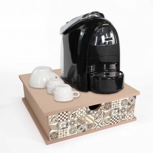 Contenitore Porta Capsule e Cialde caffÃ¨ Cassetto ORGANIZER Vintage TILES VINTAGE 33x33 cm in legno del brand Lupia, categoria: Tavola e cucina > Portapane, Contenitori e Organizer > Organizer.