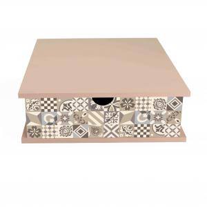 Contenitore Porta Capsule e Cialde caffÃ¨ Cassetto ORGANIZER Vintage TILES VINTAGE 33x33 cm in legno del brand Lupia, categoria: Tavola e cucina > Portapane, Contenitori e Organizer > Organizer.