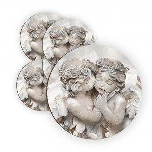 Calamita, MAGNETI in Legno Set da 24 PEZZI D.4,5 cm ANGELS IN FLOWERS MIX con decorazione stampata del brand Lupia, categoria: Idee regalo e bomboniere > Bomboniere > Bomboniere Segnaposto.