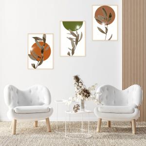 Set con 3 POSTER Quadri moderni ZEN LEAVES A3 29,7x42 cm ART PRINTS METAL finitura metallizzata soggiorno, camera da letto, astratti, SENZA CORNICE del brand Lupia, categoria: Arredo e decorazioni > Poster > Poster Art Prints Metal.