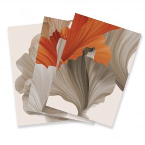 Set con 3 POSTER Quadri moderni FLOWERS ORANGE A3 29,7x42 ART PRINTS METAL finitura metallizzata soggiorno camera da letto, astratti SENZA CORNICE del brand Lupia, categoria: Arredo e decorazioni > Poster > Poster Art Prints Metal.