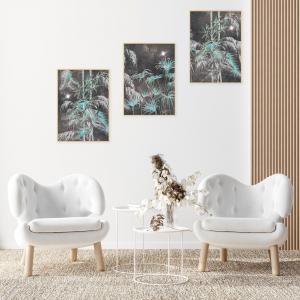 Set con 3 POSTER Quadri moderni EXSOTIC PLANTS MIX A3 29,7x42 ART PRINTS METAL finitura metallizzata soggiorno camera da letto, astratti SENZA CORNICE del brand Lupia, categoria: Arredo e decorazioni > Poster > Poster Art Prints Metal.