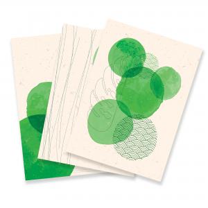 Set con 3 POSTER Quadri moderni GREEN BUBBLES A3 29,7x42 ART PRINTS METAL finitura metallizzata soggiorno camera da letto, astratti SENZA CORNICE del brand Lupia, categoria: Arredo e decorazioni > Poster > Poster Art Prints Metal.