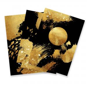 Set con 3 POSTER Quadri moderni GOLD NATURE A3 29,7x42 ART PRINTS METAL finitura metallizzata per soggiorno camera da letto, astratti SENZA CORNICE del brand Lupia, categoria: Arredo e decorazioni > Poster > Poster Art Prints Metal.