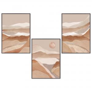 Set con 3 POSTER Quadri moderni LANDSCAPES A3 29,7x42 ART PRINTS METAL finitura metallizzata soggiorno camera da letto, astratti SENZA CORNICE del brand Lupia, categoria: Arredo e decorazioni > Poster > Poster Art Prints Metal.