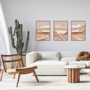 Set con 3 POSTER Quadri moderni LANDSCAPES A3 29,7x42 ART PRINTS METAL finitura metallizzata soggiorno camera da letto, astratti SENZA CORNICE del brand Lupia, categoria: Arredo e decorazioni > Poster > Poster Art Prints Metal.