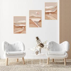 Set con 3 POSTER Quadri moderni LANDSCAPES A3 29,7x42 ART PRINTS METAL finitura metallizzata soggiorno camera da letto, astratti SENZA CORNICE del brand Lupia, categoria: Arredo e decorazioni > Poster > Poster Art Prints Metal.