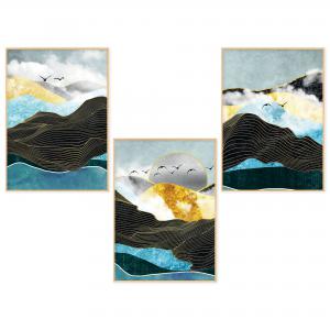 Set con 3 POSTER Quadri moderni SEAGULL IN FLIGHT A3 29,7x42 ART PRINTS METAL finitura metallizzata soggiorno camera da letto, astratti SENZA CORNICE del brand Lupia, categoria: Arredo e decorazioni > Poster > Poster Art Prints Metal.