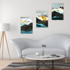 Set con 3 POSTER Quadri moderni SEAGULL IN FLIGHT A3 29,7x42 ART PRINTS METAL finitura metallizzata soggiorno camera da letto, astratti SENZA CORNICE del brand Lupia, categoria: Arredo e decorazioni > Poster > Poster Art Prints Metal.