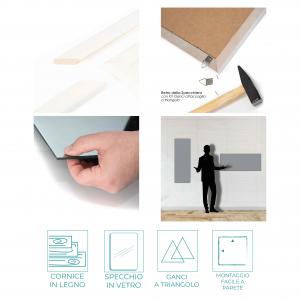 Specchio da parete MIRROR RAINBOW 38x121 cm colore Bianco del brand Lupia, categoria: Complementi d'arredo > Specchi e specchiere > Specchi da parete.