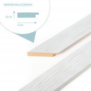 Lupia Specchio da parete moderno 43x69 cm con cornice multicolore BOSTON in legno, design shabby - Beige del brand Lupia, categoria: Complementi d'arredo > Specchi e specchiere > Specchi da parete.